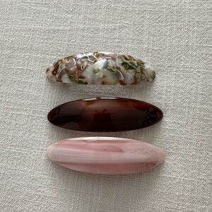 Anthropologie Multicolor Hair Clips Set